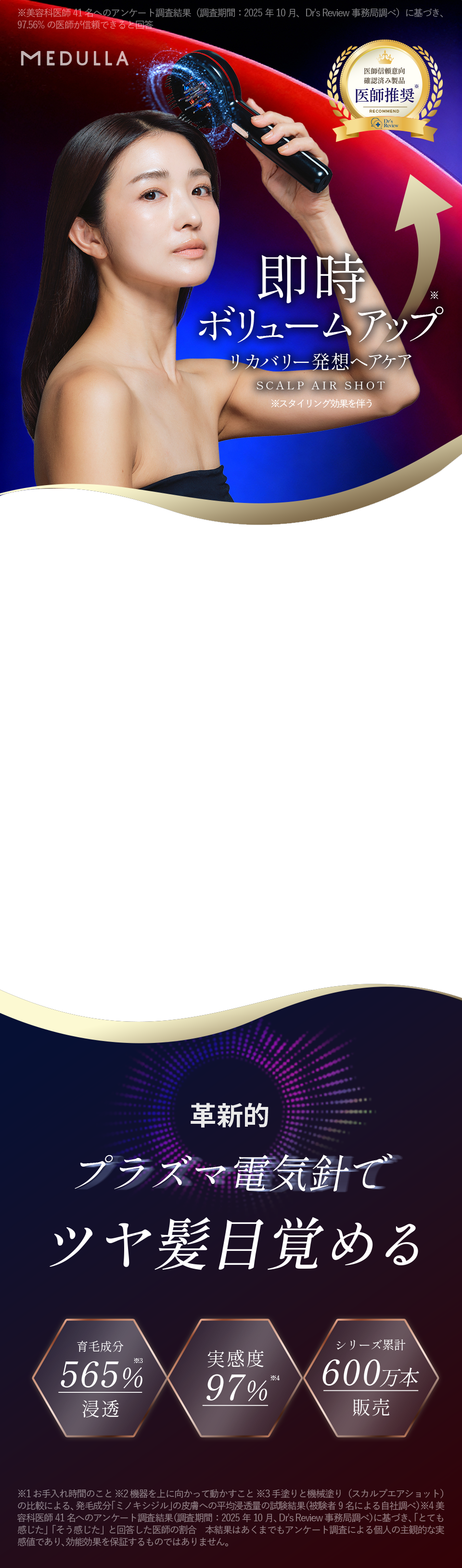 即時ボリュームアップリカバリー発想へアケア SCALP AIR SHOT